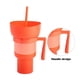 thumbnail image 2 of Snack Bowl Drink Cup con pajita de gran capacidad Drink Snack Bowl para Cinema Beach, 2 of 6