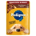 thumbnail image 3 of (4 pack) Pedigree Choice Cuts In Gravy Adult Soft Wet Dog Food Filet Mignon Flavor, 3.5 oz Pouches, 3 of 13