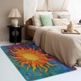 thumbnail image 3 of Celestial Rugs for Bedroom - Celestial Rug & Home Decor, Boho Burning Sun Rugs for Entryway, Washable Rugs, 3x5 Area Rug, Non Slip Soft Low Pile Indoor Door Mat, Aesthetic Carpet & Room Decorations, 3 of 7