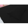 thumbnail image 2 of 6 Piece Bamboo Rayon Sheets Set by OKAO, Queen Black Sheets -Silky Soft- Wrinkle Free - Deep Pockets- Softer and Stronger Than Cotton Cool Sheets - 1 Fitted Sheet, 1 Flat, 4 Pillowcases Queen, Black, 2 of 4