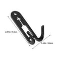 thumbnail image 2 of DEEPCRAFF 30pcs Black ABS Multi Purpose Utility Hook For Space Saving Design In Home Kitchen And Orchard, 2 of 8