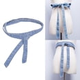 thumbnail image 2 of URTERYSER Stylish Denims Waist Belt for Women Adjustable Self Tied Waist Band for Pants Jeans Dresses Outerwear Women Accessories Light Blue, 2 of 8