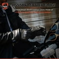 thumbnail image 6 of Daniel Smart Men’s Motorcycle Leather Gloves – Textile and Leather Motorcycle Gloves with Knuckle Protection, Gel Padding and Wrist Strap, 6 of 7