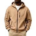 thumbnail image 4 of Hoodies for Men Zip Up Hooded Sweatshirt Athletic Jackets Lightweight Casual Long Sleeve Jacket with Zipper Pockets, 4 of 5