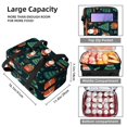 thumbnail image 3 of Christmas Tree Double Layered Insulated Lunch Bag with Two Compartments - Large Capacity 7.1x11.4x16.1 Inches Hand-Carry Lunch Bags for Refrigerated Meals, 3 of 6