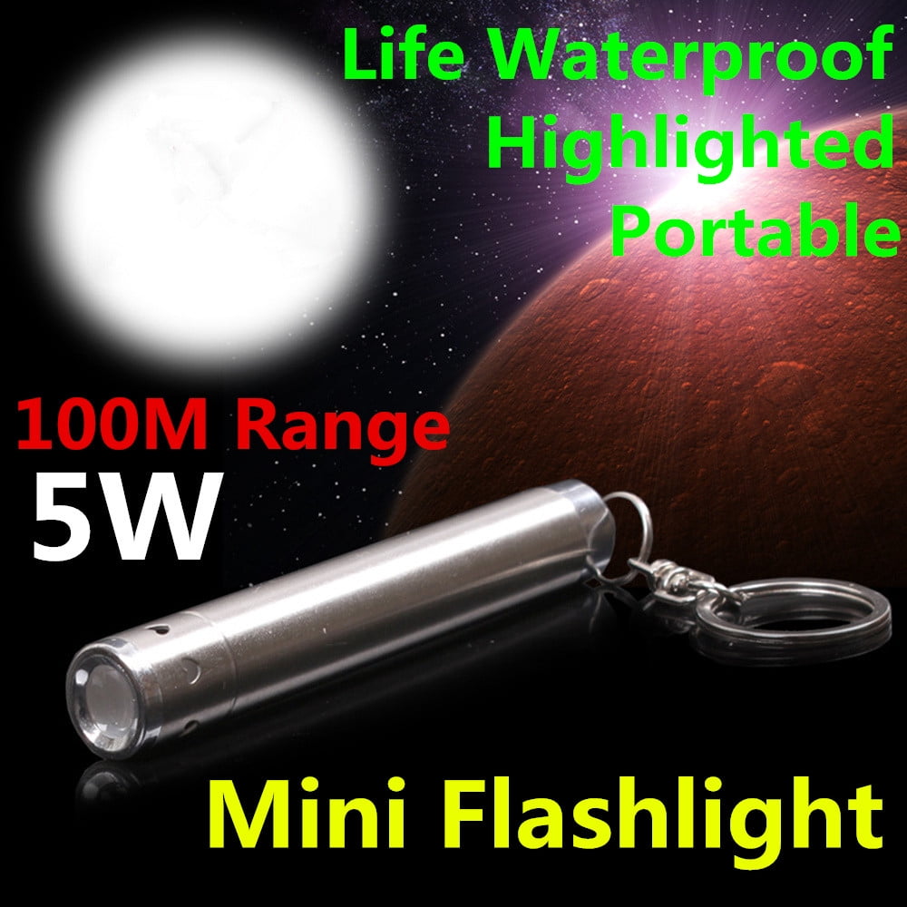 5X Mini LED Flashlight Keychain AAA 6000LM Waterproof Torch Penlight Hot MO 