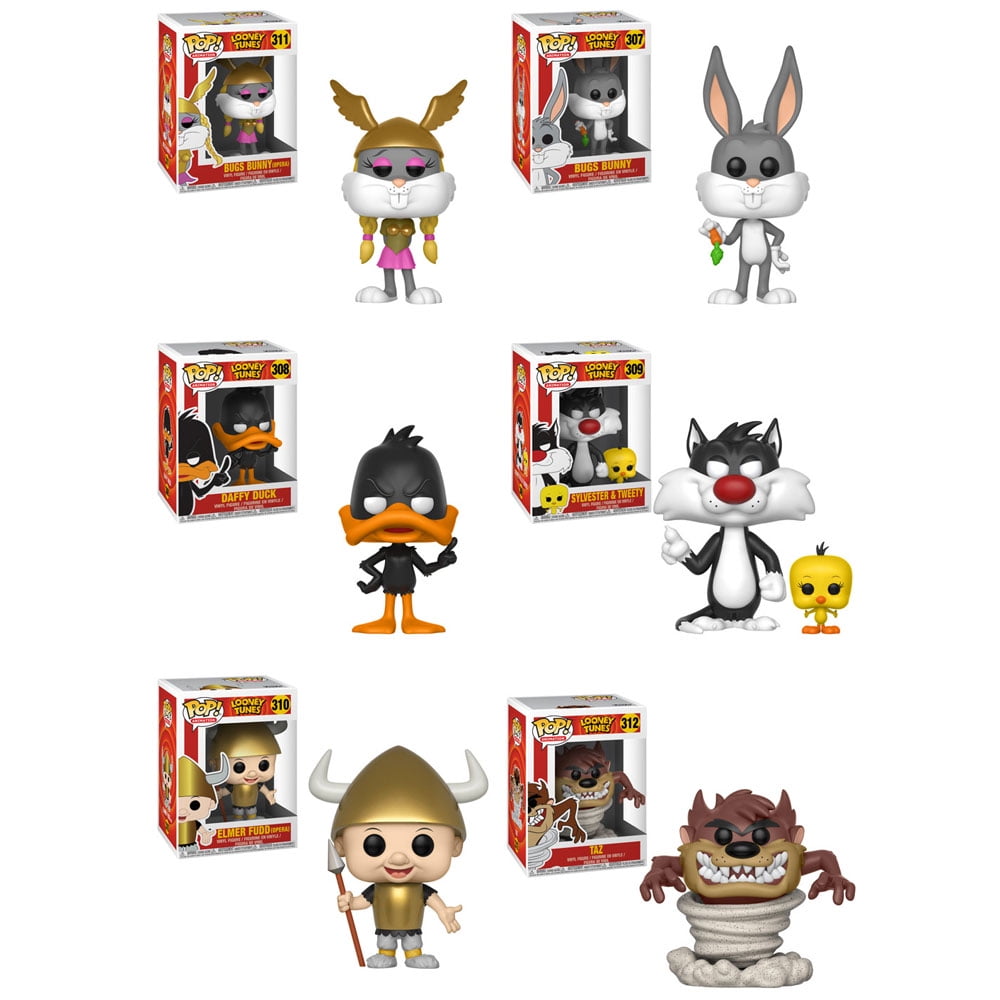 Funko POP! Animation - Looney Tunes Vinyl Figures - SET OF 6 (Taz, 2 Bugs, Elmer, Daffy
