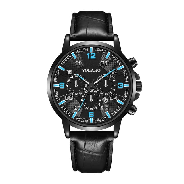 Reloj de moda Xihbxyly con correa para hombre pulsera de cuarzo para tiempo libre embalaje en caja de regalo