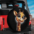 thumbnail image 3 of Lotusprinthandmade Funny Giraffe Spare Tire Cover Without Backup Camera Hole 6 Sizes, 3 of 7