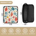 thumbnail image 4 of Hair Tool Organizer Bag with Heat Resistant Mat Removable Travel Storage Case for Hot Air Brushes Curling Irons Cartoon Red Mushroom Pattern, 4 of 8