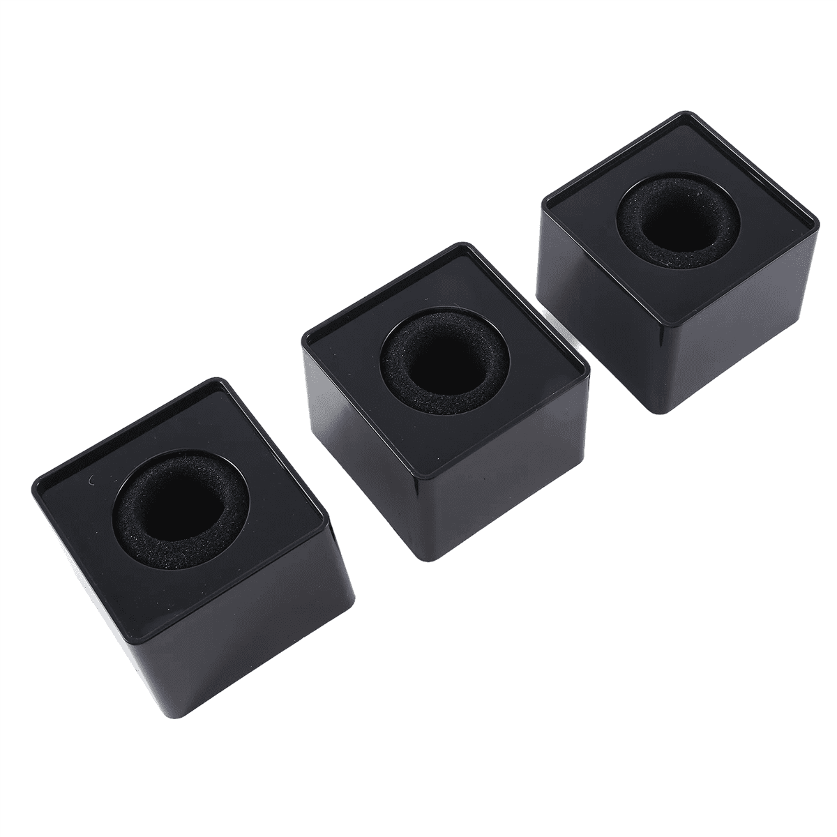 30Pcs Microphone MarkFlag Mic Station-Cube Square Interview Box Stand Flags Shaped Holder Reporter Injection,Black,30 x Microphone Marker,Black