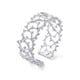 thumbnail image 1 of Jumpingount Anillos de flores huecas para mujer, anillos ajustables de cobre para chica, joyería para fiesta de noche de boda Ropa, zapatos y accesorios Miscelánea Oro blanco Jumpingount  PS13221-03, 1 of 6
