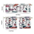 thumbnail image 2 of Kitchen Food Cooking Chef 3-Piece Kitchen Curtains Set Kitchen Curtains Sets with Valance for Windows Rod Pocket Machine Washable Kitchen Decor Decorations (54"x18"+2x27.5"x24"), 2 of 6