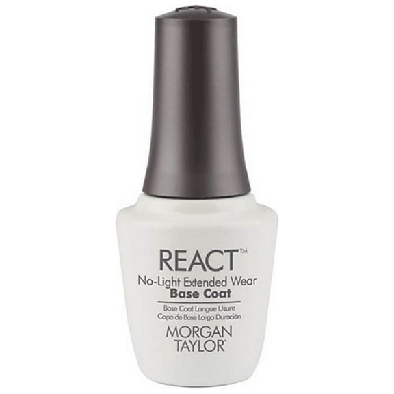 Morgan Taylor React No-Light Extended Wear Lacquer Hybrid Base Nail Coat, 15 mL