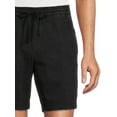 thumbnail image 4 of No Boundaries Men's and Big Men's Stretch Twill Pull On Shorts, up to Size 5XL, 4 of 5
