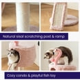 thumbnail image 3 of Catry 29" Cat Tree with Top Condo, Replaceable Posts, Sisal Scratching Ramp, for Small Cats & Kittens, Pink, 3 of 8
