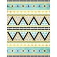 thumbnail image 2 of Grey, Jace 15x18 Gold Ornate Wood Framed with Double Matting Museum Art Print Titled - Neutral Aztec, 2 of 4