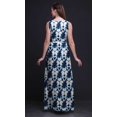 thumbnail image 2 of Bimba Robe Longue Débardeur pour Femmes Shibori Maxi Col Rond Imprimée Robe de Soirée - Très Petit, 2 of 5