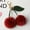 Red, variant on Keychain Cute Cherry Keychain Fluffy Accessories Cherry Bag Charms Purse Charms Car Bag Charm Handbags Pendant for Women Girl Birthday Christmas Gifts Stocking Stuffers