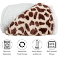 thumbnail image 3 of TRAHOO-Throw Couverture, Polaire/sherpa, Girafe, 3 of 4
