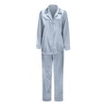 thumbnail image 4 of Christmas Family Pajamas Matching Sets Silk Sleepwear for Family Button Down Family Christmas Pjs Matching Sets Christmas Family Gifts Silver Pajamas for Mom Pajamas, 4 of 5