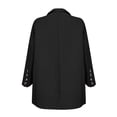 thumbnail image 6 of Autumn Business Casual Two Piece Suit For Women Polyester Jackets With Wide Leg Pants Wrinkled Resistant Office Wear Set, 6 of 9