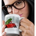 thumbnail image 2 of 3dRose, Vintage Classic Old Red Truck with Christmas Tree in Woodland Snow, 15oz Mug, 2 of 7