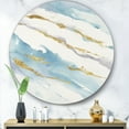 thumbnail image 3 of Designart 'Abstract Drift v2' Glam Metal Circle Wall Art, 3 of 3