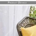 thumbnail image 3 of Transparent curtains, curtains with eyelets, outdoor garden curtain water-repellent, voile curtain, color: white, size: 132 x 213 cm, 3 of 4