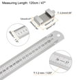 thumbnail image 2 of Unique Bargains Stainless Steel Ruler with Scriber Block 48' Metric Inch Ruler with 40mm Locating Vernier Slider, Silver Tone, 2 of 5