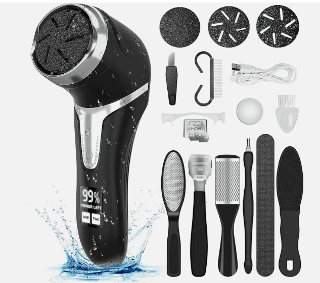 Electric Callus Remover for Feet – Portable Pedicure Foot File Callus Remover Kit