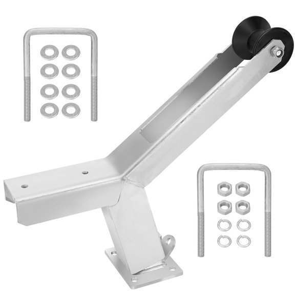 Boat Trailer Winch Stand with Roller Fits3"x4"Frames Multiple Height Adjustments