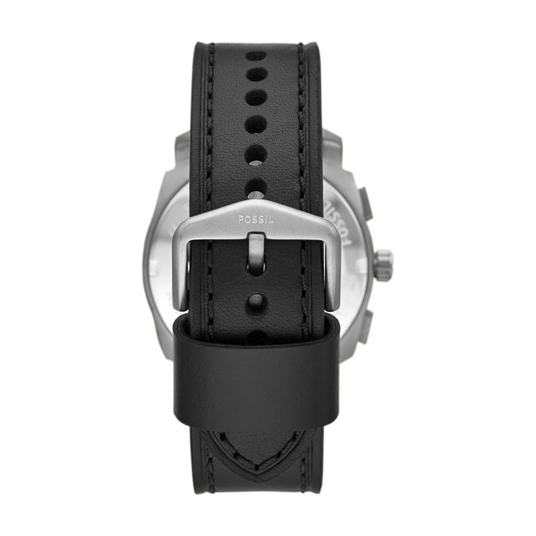 Fossil Men s Machine Leather Chronograph Watch Style FS5482 Walmart