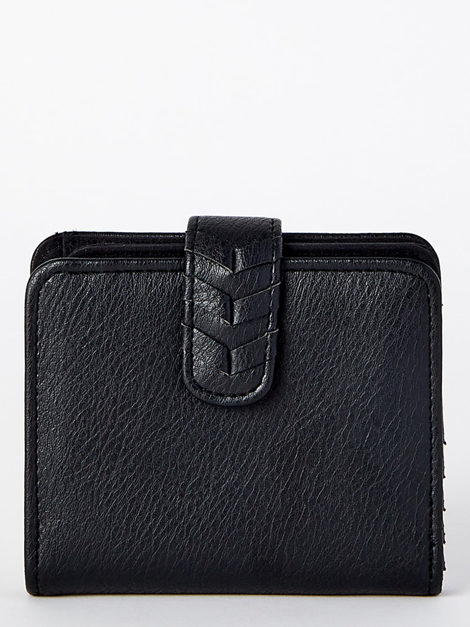 Time and Tru Women's Amelia Bi Fold Wallet Black
