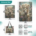 thumbnail image 2 of Extra Large Picnic Beach Blanket Waterproof Sand Proof Portable Outdoor Mat Cute Bear Eat Ice Cream 80x118, 2 of 9