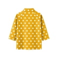thumbnail image 4 of Zip-Front Polo Top for Women - Casual 3/4 Sleeve Blouse with Collar, Perfect for Golf, Tennis or Active Lifestyle Yellow S, 4 of 7