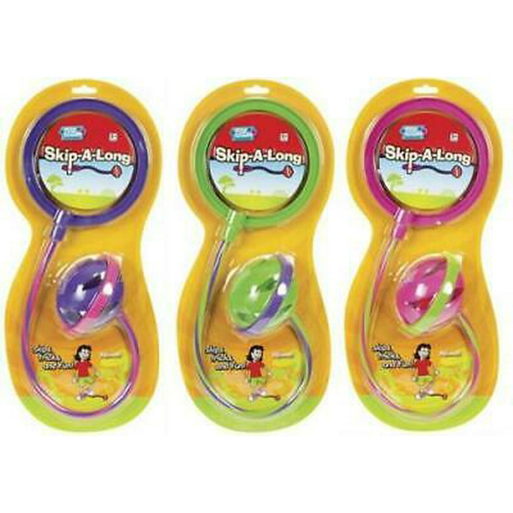 2PK Toysmith 09460 15" SkipALong Skip It Toy Assorted Colors