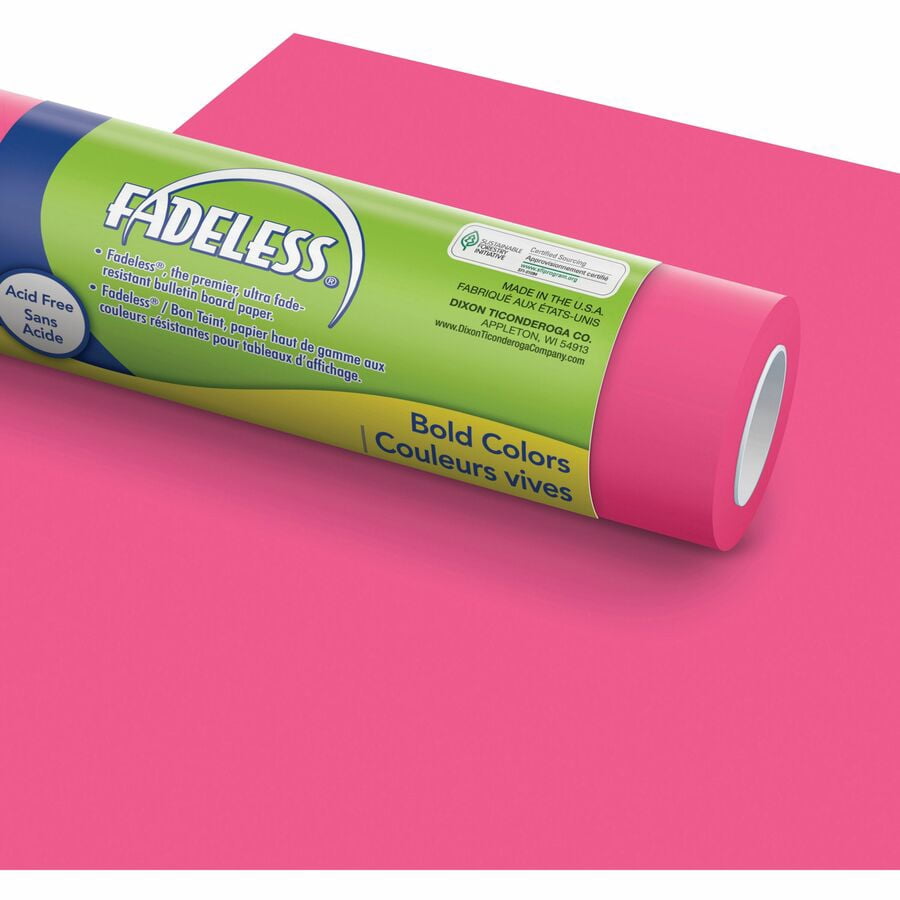 Pacon Fadeless Paper, Acid-Free, Fade-Resistant, Recyclable, 1 Roll, Multicolor