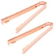 thumbnail image 1 of EeaseMX 2 pinzas de acero inoxidable para hielo, para cocina, para servir pan, para bar y hogar (oro rosa), 1 of 7