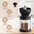 thumbnail image 3 of Molino de cafe Manual con Corte Ajustable y Compartimiento de Vidrio para 300 grs. Molinillo para realizar cafe molido. Moledor de cafe o especias con cuchilla de cerámica. Coffee grinder. Shuxiu Wang 8390615155359, 3 of 3