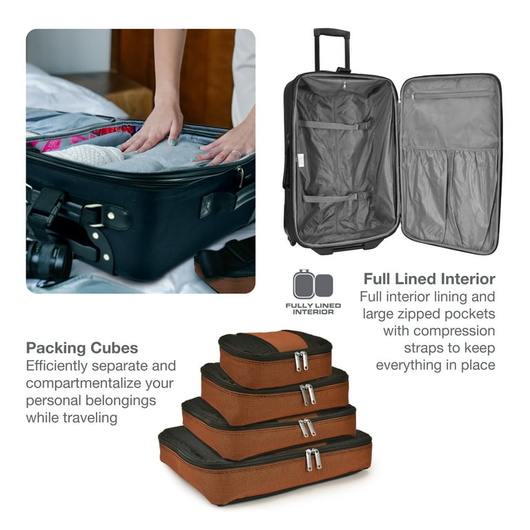 Travel Select Amsterdam Expandable Rolling 8-Piece Luggage Set