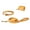 Orange, variant on Oodles Floral Smiley Dog Walking 3 Piece Set, Small