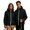 Black, variant on Couples Matching Lightweight Outdoor Windproof Jacket, T800 Polyester Hooded Zip Up Rain Coat Size M-4XL Plus Size Friendly