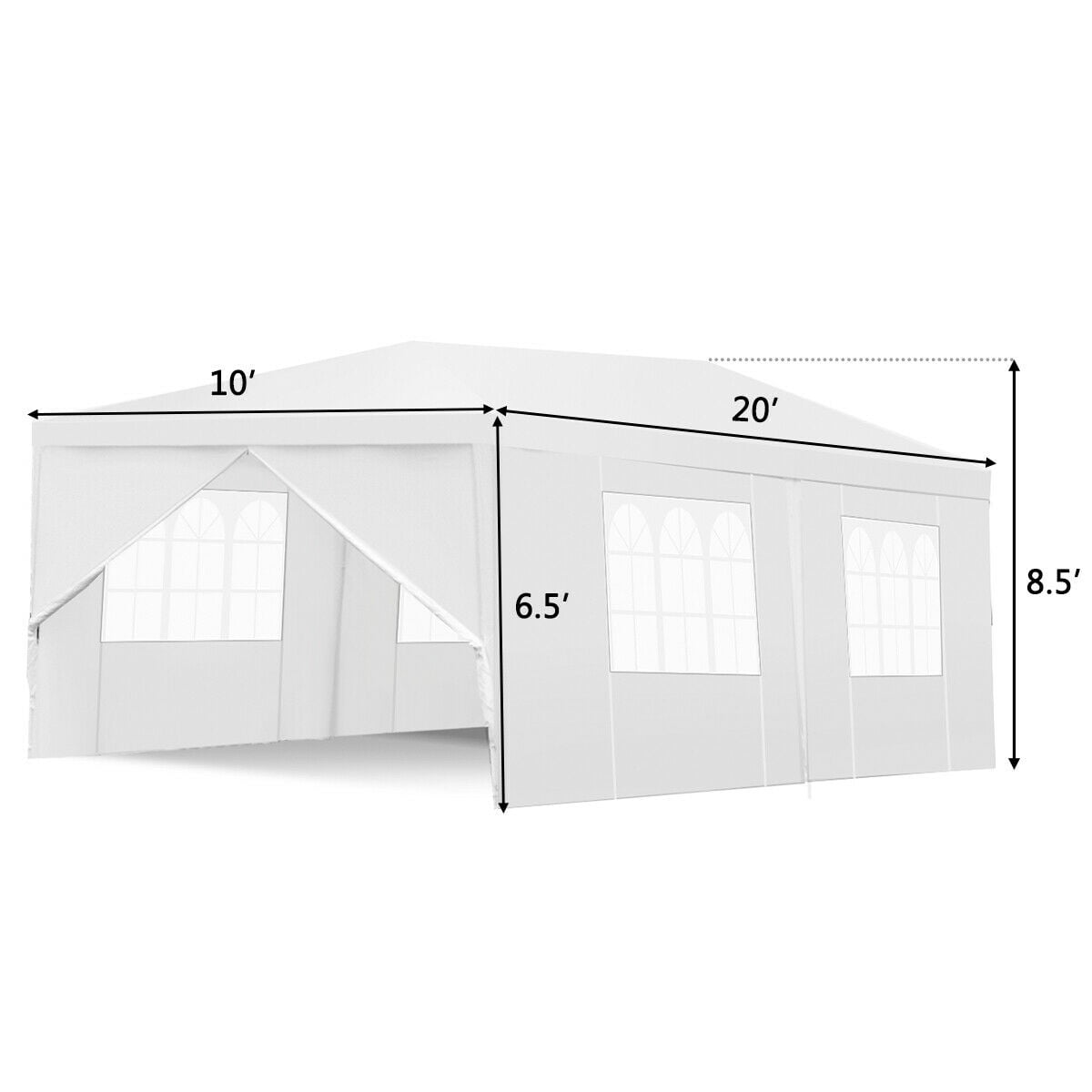Costway 10’x20’Canopy Pavilion Cater Events Outdoor Party Tent Sansujyuku sansujyuku.com