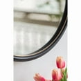 thumbnail image 6 of 29.5" in On-trend Hanging Round Mirror with Black Framed and with Rope Strap Contemporary Industrial Decor for Bathroom, Bedroom, or Living Space On-Site, 6 of 10