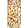 thumbnail image 5 of 70''S Retro Floral Tablecloth, Boho Abstract Yellow Orange Flowers Groovy Table Cover for Country Farmhouse Kitchen Dining Room Party Picnic Table Decor 60x120inch, 5 of 6