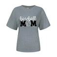 thumbnail image 4 of Casual Summer Tshirts For Women Fashion Baseball Mom Theme Printed Round Neck Short Sleeve T Shirt, 4 of 4