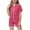 Hot Pink, variant on Kiijoy Toddler Girl's Pajamas Solid Casual Snug-Fit Sleepwear Sets, 2-Piece, Sizes 2-13T