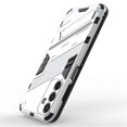 thumbnail image 3 of Compatible For Samsung Galaxy M15 5G Case PC+TPU Drop-proof Phone Cover with Folding Kickstand White, 3 of 5