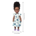 thumbnail image 4 of Toys 50% Off Clearance!Tarmeek Baby Doll Toys for Girls Age 3 4 5 6 7 Years Old,13.8Inch Black African Black Baby Cute Curly Black Baby Dolls Toy Birthday Gifts for Kids, 4 of 4